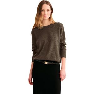 NAADAM The Original Cashmere Crewneck Sweater Dames, Olijfgroen, XXL
