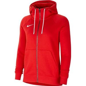 Nike Dames Sweater Met Capuchon W Nk Flc Park20 Fz Hoodie, University Rood/Wit/Wit, CW6955-657, M