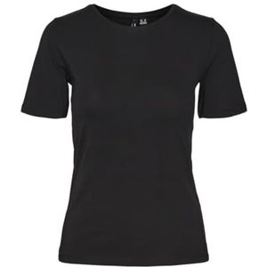 VERO MODA Vmlulu SS Top Jrs Ga Noos T-shirt, zwart, M dames, Zwart, M