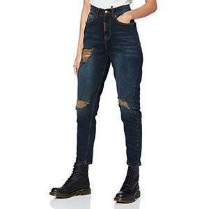 Gianni Kavanagh Donkerblauwe Core Mom Fit jeans voor dames - - X-Small