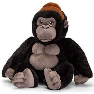 Pluche Knuffel Gorilla Aap/Apen van 20 cm - Dieren Knuffelbeesten Voor Kinderen Of Decoratie