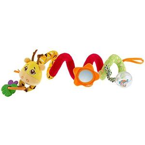 Chicco Kinderwagen Speelgoed Giraf, Speelgoed Spiraal met Baby Rammelaar, Ring met Hangers en Spiegel – Baby Speelgoed voor Kinderen van 6 Maanden - 3 Jaar