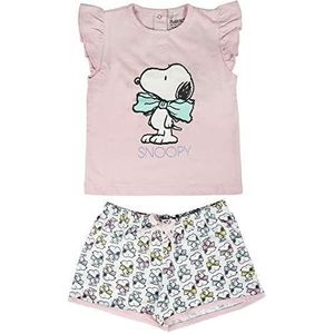 Artesania Cerda Pijama Corto Single Jersey Snoopy pyjama baby meisje, Roze (Roze C07), One size/Fabrikant maat:3 Jaar