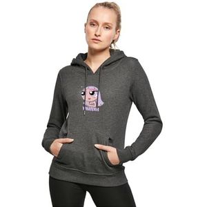 Miss Tee Dames hoodie Forever Whatever Hoody, casual hoodie met print op de voorkant, regular fit, maten XS - 5XL, antraciet, M