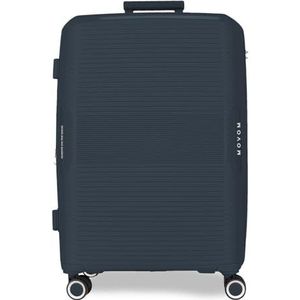 MOVOM Inari Koffer Medium, eenheidsmaat, Blauw, Eén maat, Middelgrote koffer