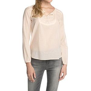 ESPRIT dames Regular Fit blouse met borduurwerk 074EE1F013