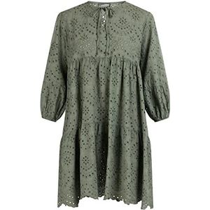 Festland Damesjurk 37225621-FE04, olijfgroen, L, Jurk, L