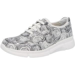 Berkemann Vigga Sneakers voor dames, Witte mini-cirkels, 40.50 EU