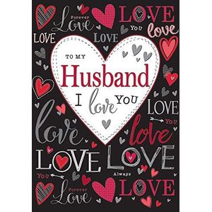 naar mijn man ik hou van je hart ontwerp Valentijnsdag kaart mooie vers