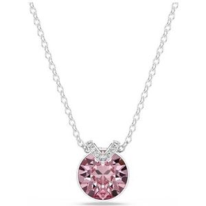 Swarovski Bella V hanger, Ronde slijpvorm, Roze, Rodium toplaag