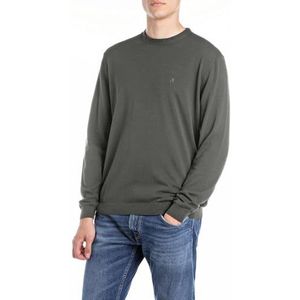 Replay Heren regular fit trui van katoen, 810 Pistache, 3XL