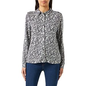 Part Two Sarona Shirt, Dark Navy Leo Print, L, Dark Navy Leo Print, L