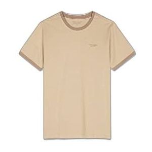 Teddy Smith The-Tee MC T-shirt, Wolf Beige/Middle White, XS Heren