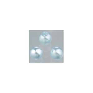 EFCO Glazen wax kralen Luster 6 mm 40 st. lichtblauw, 3 x 3 x 2 cm