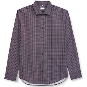 Seidensticker Heren 256130 Hemd, Bourgondië, 41