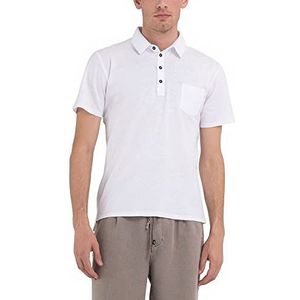 Replay M6456 Poloshirt voor heren, 001 wit, S, 001, wit, S