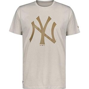 New Era Heren MLB Seasonal Team Logo New York Yankees Stone T-shirt heren T-shirt