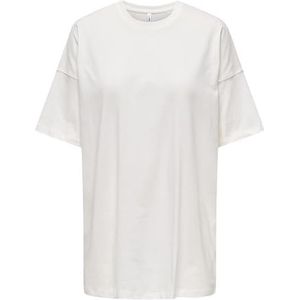 ONLY Dames Onlmay Life S/S Oversized Top Cs JRS T-shirt, cloud dancer, M
