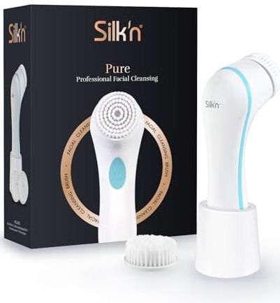 Silk'n Pure - Gezichtsreinigingsborstel - Dagelijkse dieptereiniging voor je gezicht - Vibrerende en pulserende functie - 2 Intensiteitsstanden