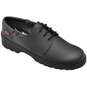 Dian Nizza schoen met veters, antislip, hoog comfort bij vocht en droogheid, SRC+O1+FO, zwart, maat 46