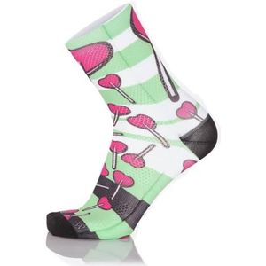 MB Wear sokken Fun-Love Unisex volwassenen, groen/zwart/wit/roze, FR: L (maat fabrikant: L/XL (41-46))