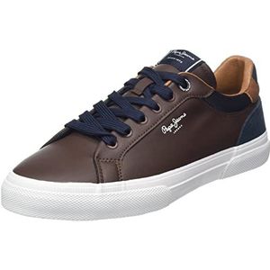 Pepe Jeans Kenton Court Sneakers voor heren, 78bruin, 41 EU