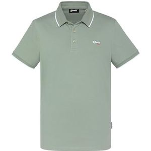 Schott NYC Psausteen Poloshirt voor heren, Groen, L