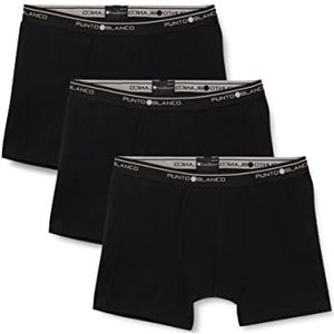 Punto Blanco Drievoudige boxershorts voor heren, verpakking van 3 stuks, zwart 090, XL