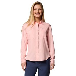 Columbia Women's Silver Ridge Utility Long Sleeve Shirt, Long Sleeve Shirt, Pink Sand, XL