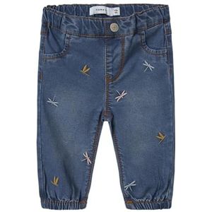 Jeans - Nauwsluitende Fit - Geborduurd - Elastische Taille - Mid-Waist