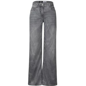 Cecil Dames B379235 Jeans, Light Grey Stone Wash, 34W/32L
