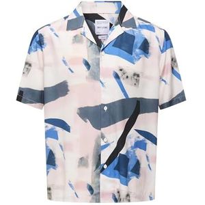Only & Sons - Chemise - Korte Mouwen - Gestreept - Katoen