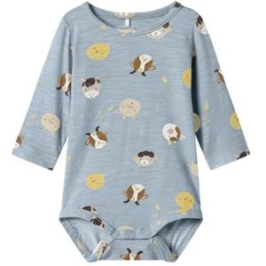 NAME IT Heren Nbmlarm Ls Body, Dusty Blue, Numeric_80, Dusty Blue., numeric_80