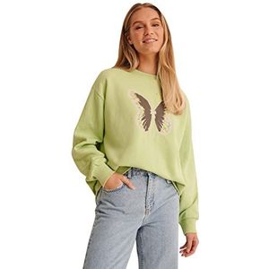 Vlindersweatshirt, lichtgroen, klein