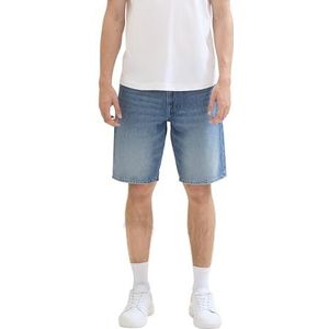 TOM TAILOR Denim Heren bermuda jeans shorts, 10146 - Super Stone Blue Denim Tint, L