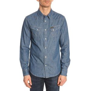 Wrangler City Western Shi Indigo vrijetijdshemd voor heren, blauw, XL