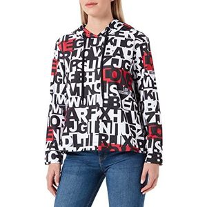 Love Moschino Technical sweatshirt voor dames, LET.NER-BCO-ROS, 44