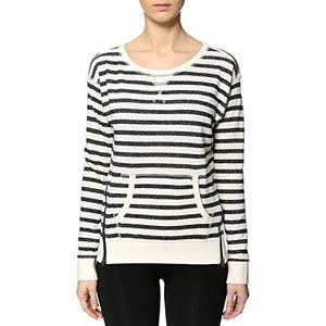 ESPRIT dames sweatshirt gestreept, meerkleurig (Carbon Melange 044), XL