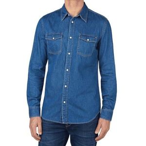 Pepe Jeans Hammond-overhemd voor heren, Blauw (Denim-ht8), M