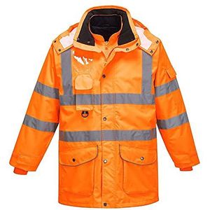 Portwest RT27 Hi-Vis 7-i-Ett Jacka RIS, Oranje, Grootte XXXL