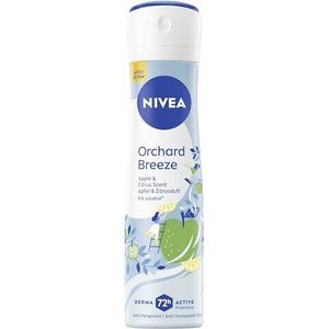 NIVEA Orchard Breeze Artist Edition Deodorant-spray, 72 uur anti-transpirant-bescherming tegen zweet en geur, deospray met fruitige geur (150 ml)