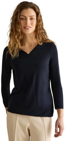 Jersey shirt in tunieklook, Universeel Blauw, L