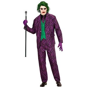 Widmann - Kostuum Evil Clown, jas met vest, broek, stropdas, horrorclown, carnaval, themafeest, Halloween