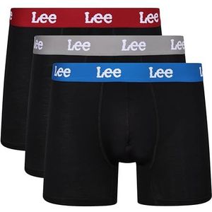 Lee Heren Boxers in Zwart | Ultrazachte Viscose van Bamboe Shorts, Zwart, S