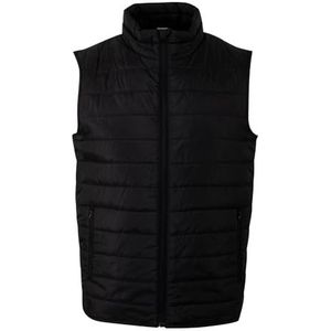 Mukua Melton Unisex vest, licht, gevoerd, zwart, maat S, Zwart, S