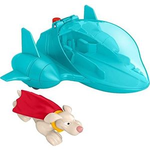 Fisher-Price - DC League of Super-Pets - Auto launcher Krypto - Actiefiguren, 2 voertuig in 1 - Vanaf 3 jaar - HGL18