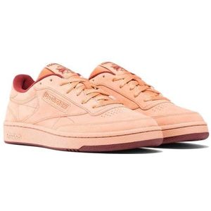 Reebok Club C 85 uniseks-volwassene Sneakers Low top, CLAY/WASHEDCLAY/RICHMAROON, 43 EU