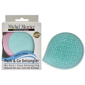 Pack and Go Detangler Dik Haar - Turkoois-Roze van Michel Mercier voor Unisex - 1 Pc Haarborstel