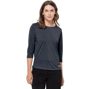 Jack Wolfskin T-shirt voor dames, verpakking & go 3/4 T W