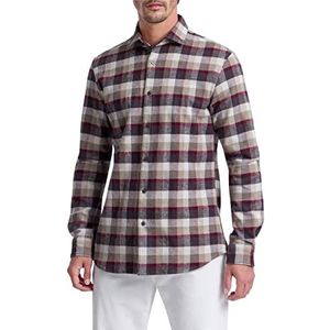 Pierre Cardin Henry overhemd voor heren, Tawny Port, 3XL